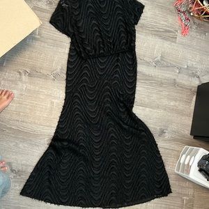 Honey Punch back textured skirt and crop